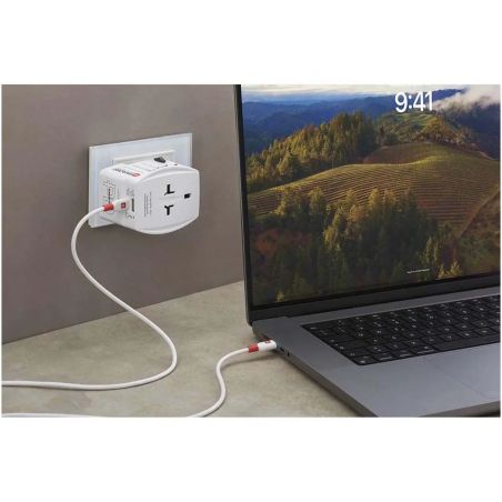 Adaptador universal SKROSS® MUV AC65PD con cable USB-C Personalizado 6124620