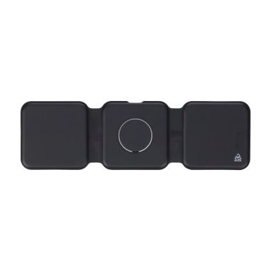 Cargador inalámbrico Trigo | Reciclado | 3-en-1 Personalizado 101514191
