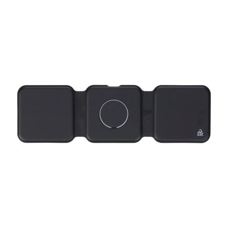 Cargador inalámbrico Trigo | Reciclado | 3-en-1 Personalizado 101514191