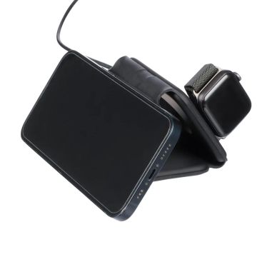 Cargador inalámbrico Trigo | Reciclado | 3-en-1 Personalizado 101514191