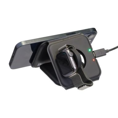 Cargador inalámbrico Trigo | Reciclado | 3-en-1 Personalizado 101514191