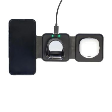 Cargador inalámbrico Trigo | Reciclado | 3-en-1 Personalizado 101514191