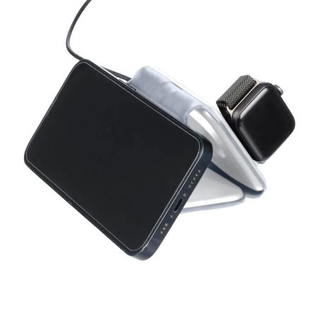Cargador inalámbrico Trigo | Reciclado | 3-en-1 Personalizado 101514191