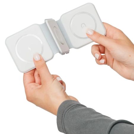Cargador inalámbrico Trigo | Reciclado | 3-en-1 Personalizado 101514191