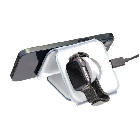 Cargador inalámbrico Trigo | Reciclado | 3-en-1 Personalizado 101514191
