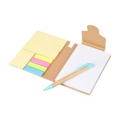 Cuaderno y bolígrafo Quillo | Cartón reciclado | A6 | Personalizado 101514193
