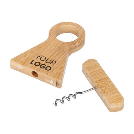 Soporte para botella de vino Vincio | Bambú reciclado Personalizado 101514194