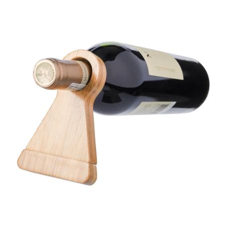 Soporte para botella de vino Vincio | Bambú reciclado Personalizado 101514194
