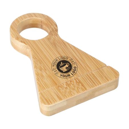 Soporte para botella de vino Vincio | Bambú reciclado Personalizado 101514194