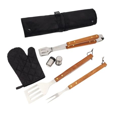 Set de Barbacoa de 7 Accesorios en Acero Inoxidable | Goodie