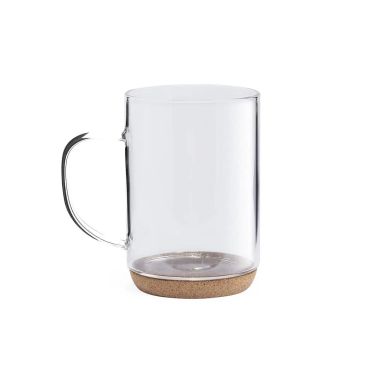 Taza de Cristal Borosilicato con Base de Corcho | Goodie