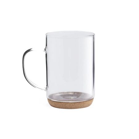 Taza de Cristal Borosilicato con Base de Corcho | Goodie