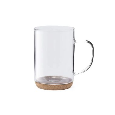 Taza de Cristal Borosilicato con Base de Corcho | Goodie