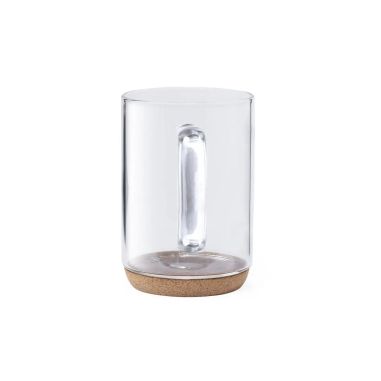 Taza de Cristal Borosilicato con Base de Corcho | Goodie