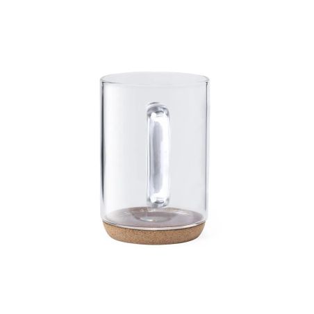 Taza de Cristal Borosilicato con Base de Corcho | Goodie