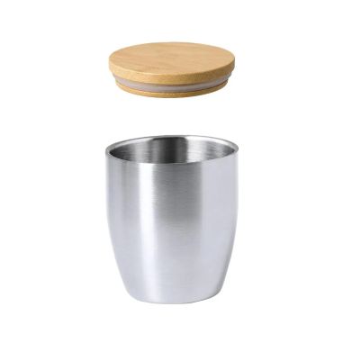 Vaso Térmico de Acero Inoxidable y Bambú | Goodie
