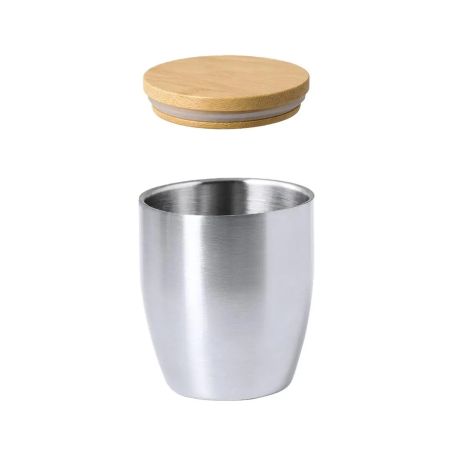 Vaso Térmico de Acero Inoxidable y Bambú | Goodie