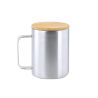 Taza Térmica de Acero Inoxidable y Bambú Personalizada 81069 - Imagen 5