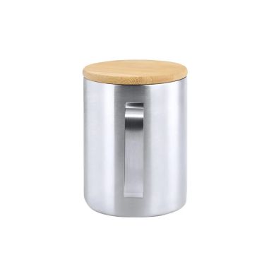 Taza Térmica de Acero Inoxidable y Bambú | Goodie