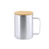 Taza Térmica de Acero Inoxidable y Bambú Personalizada 81069 - Imagen 10