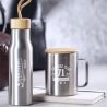 Taza Térmica de Acero Inoxidable y Bambú Personalizada 81069 - Imagen 15