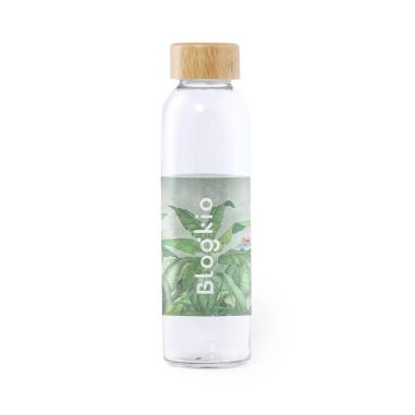 Bidón de Cristal con Tapón de Bambú 500ml | Goodie