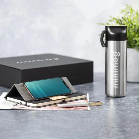 Set premium termo, libreta y bolígrafo | Goodie