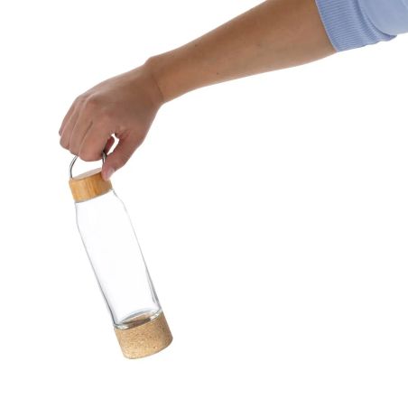 Bidón de Cristal con Tapón de Bambú y Asa | Goodie