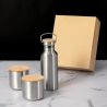 Set de Bidón y 2 Vasos Térmicos de Acero Inox y Detalles en Bambú 820732 - Imagen 12