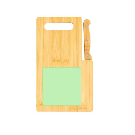 Tabla de Bambú con Cuchillo de Sierra Personalizada | Goodie