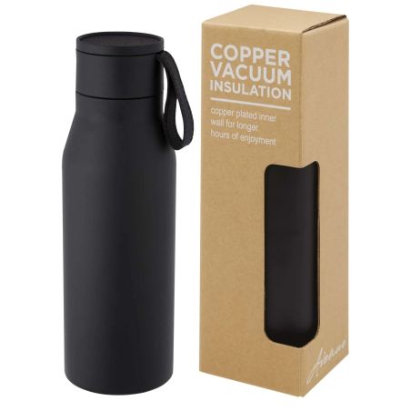 Botella acero 500 ml correa piel para grabado láser | Goodie