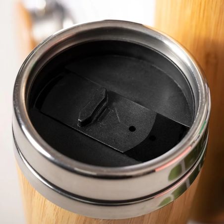 Vaso Térmico de Bambú con Tapa Dosificadora | Goodie