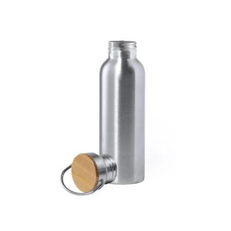 Bidón de Acero Inox con Tapón de Bambú 800 ml | Goodie