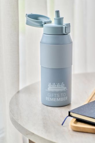 Bidón Termo de Acero Inoxidable con Pajita Personalizado | Goodie