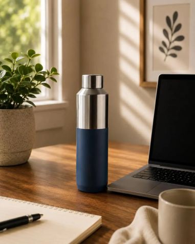 Botella Termo de Acero Inoxidable Reciclado 600ml Personalizada | Goodie
