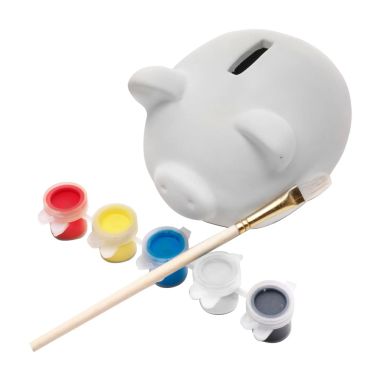 Hucha de yeso para pintar con pincel personalizada | Goodie