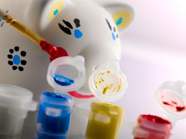 Hucha de yeso para pintar con pincel personalizada | Goodie