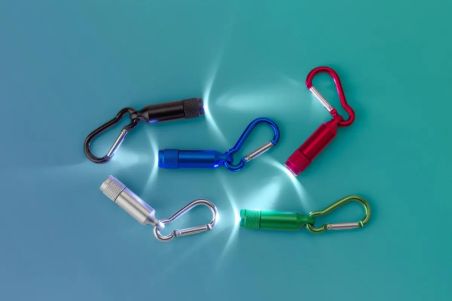Mini linterna aluminio con mosquetón | Goodie
