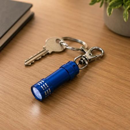 Llavero de Aluminio con LED y Mosquetón Personalizado | Goodie