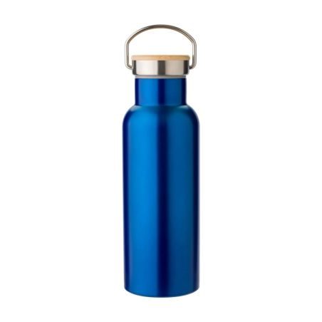 Botella Termo de Acero Inoxidable con Bambú Personalizada | Goodie