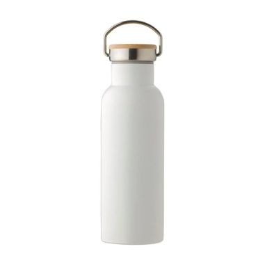 Botella Termo de Acero Inoxidable con Bambú Personalizada | Goodie