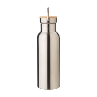 Botella Termo de Acero Inoxidable con Bambú Personalizada | Goodie