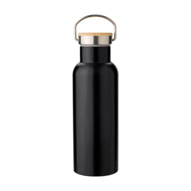 Botella Termo de Acero Inoxidable con Bambú Personalizada | Goodie