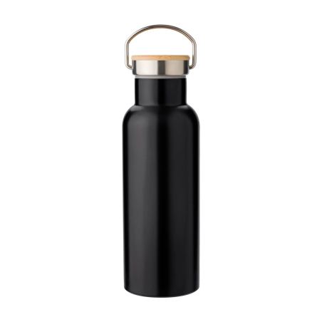 Botella Termo de Acero Inoxidable con Bambú Personalizada | Goodie