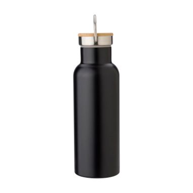 Botella Termo de Acero Inoxidable con Bambú Personalizada | Goodie