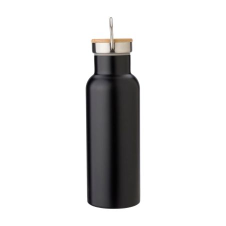 Botella Termo de Acero Inoxidable con Bambú Personalizada | Goodie