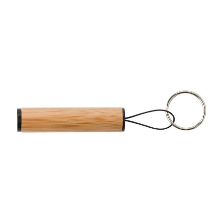 Mini Linterna de Bambú con Llavero Personalizada | Goodie