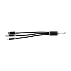 Set cables carga aluminio USB-C y llavero | Goodie