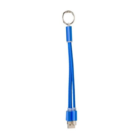 Set cables carga aluminio USB-C y llavero | Goodie