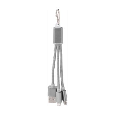 Set cables carga aluminio USB-C y llavero | Goodie